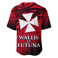 (Custom Personalised) Uvea Chiefdom Wallis et Futuna Baseball Jersey Polynesian Pattern and Flag LT13 - Polynesian Pride