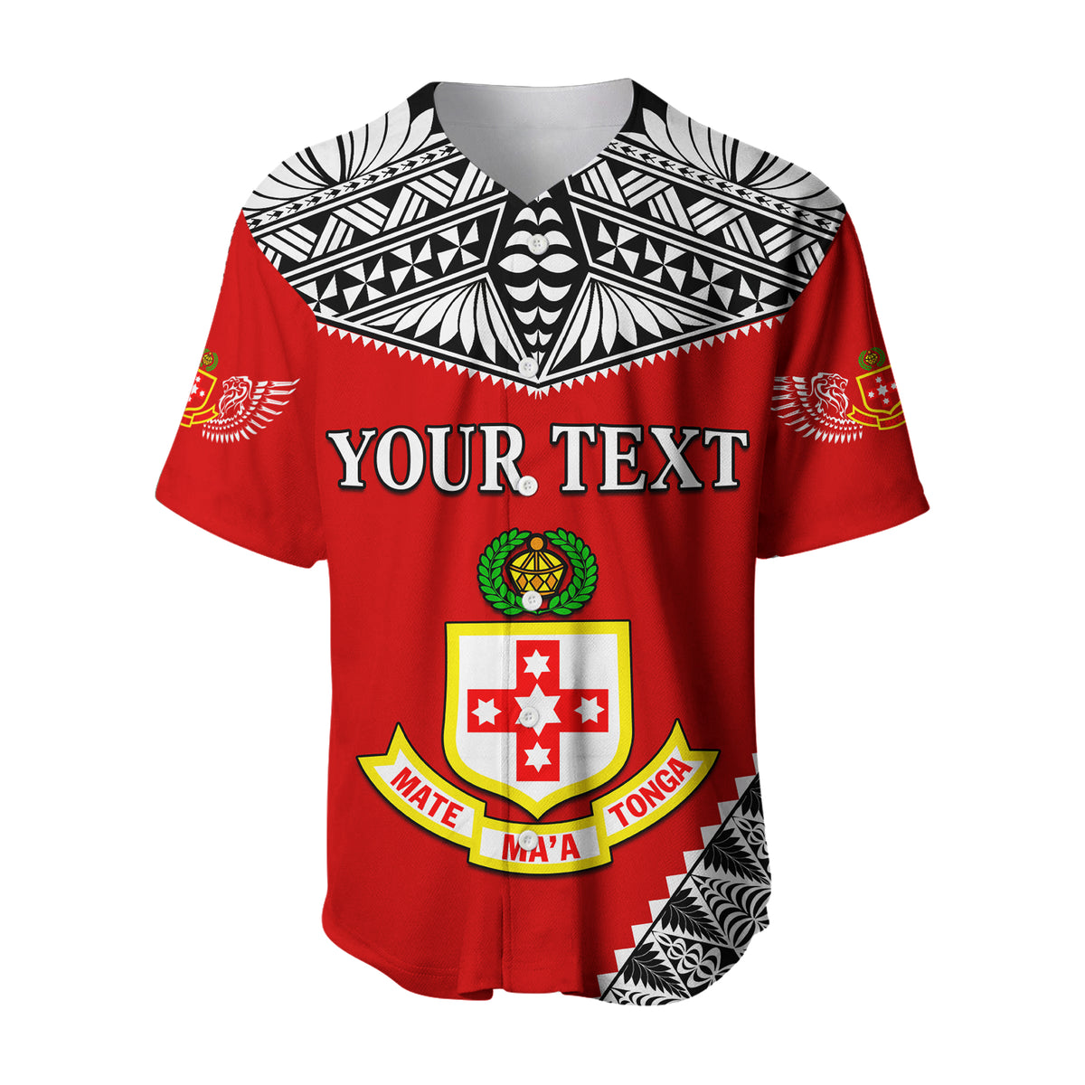 (Custom Personalised) Kolisi Tonga Baseball Jersey College 'Atele Mate Ma'a Tonga LT13 - Polynesian Pride