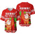 Mele Kalikimaka Baseball Jersey Santa Claus Hawaii Christmas LT13 Red - Polynesian Pride