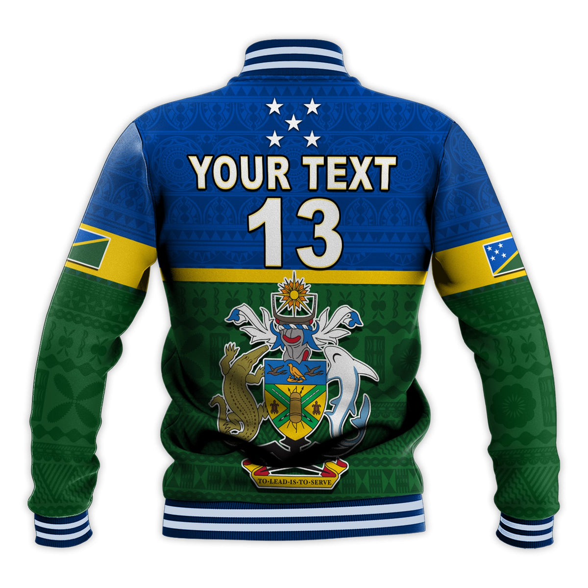 (Custom Text and Number) Solomon Islands National Day Baseball Jacket Independence Day Tapa Pattern LT13 - Polynesian Pride