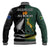 South Africa Protea and New Zealand Fern Baseball Jacket Rugby Go Springboks vs All Black LT13 - Polynesian Pride