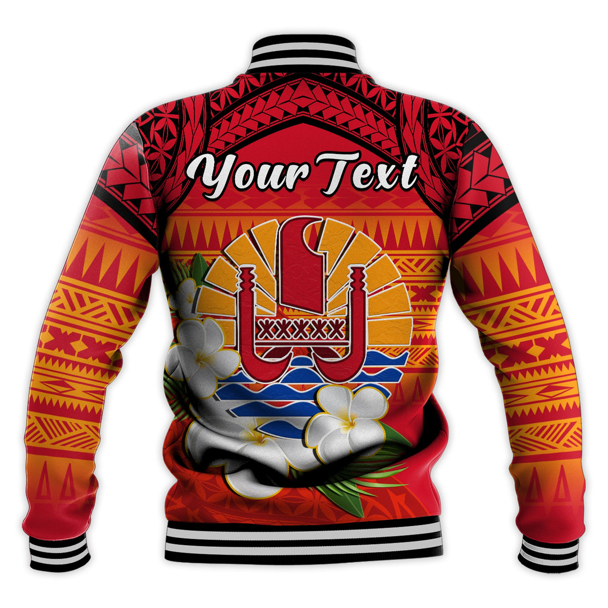 (Custom Personalised) French Polynesia Baseball Jacket Happy Internal Autonomy Day Special Version LT14 - Polynesian Pride