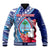 (Custom Personalised) Guam Chamorro Baseball Jacket Happy Liberation Day Latte Stone LT13 - Polynesian Pride