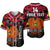 (Custom Text And Number) Papua New Guinea Rugby Baseball Jersey PNG Kumuls Bird Of Paradise Black 02 LT14 Black - Polynesian Pride