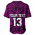 (Custom Text and Number) New Zealand Silver Fern Rugby Baseball Jersey All Black Purple NZ Maori Pattern LT13 - Polynesian Pride