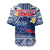 Samoa Baseball Jersey Samoan Plumeria Flowers Mix Polynesian Pattern LT14 - Polynesian Pride