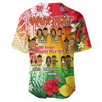 (Custom Personalised) Aloha Poly Fest Baseball Jersey Polynesian Pattern With Tropical Flowers LT14 - Polynesian Pride