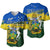 (Custom Personalised) Solomon Islands Baseball Jersey Happy 44th Independence Anniversary Polynesian Pattern LT14 Blue - Polynesian Pride