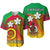 Vanuatu Novelty Baseball Jersey Frangipani Tropical Spa Flower LT13 Red - Polynesian Pride