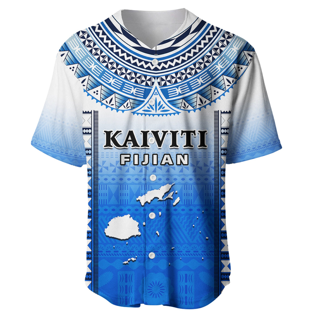 Personalised Fiji Baseball Jersey Kaiviti Fijian Special Tapa Pattern LT14 - Polynesian Pride