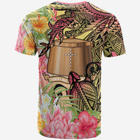 Tokelau T Shirt Flowers Tropical With Sea Animals - Polynesian Pride