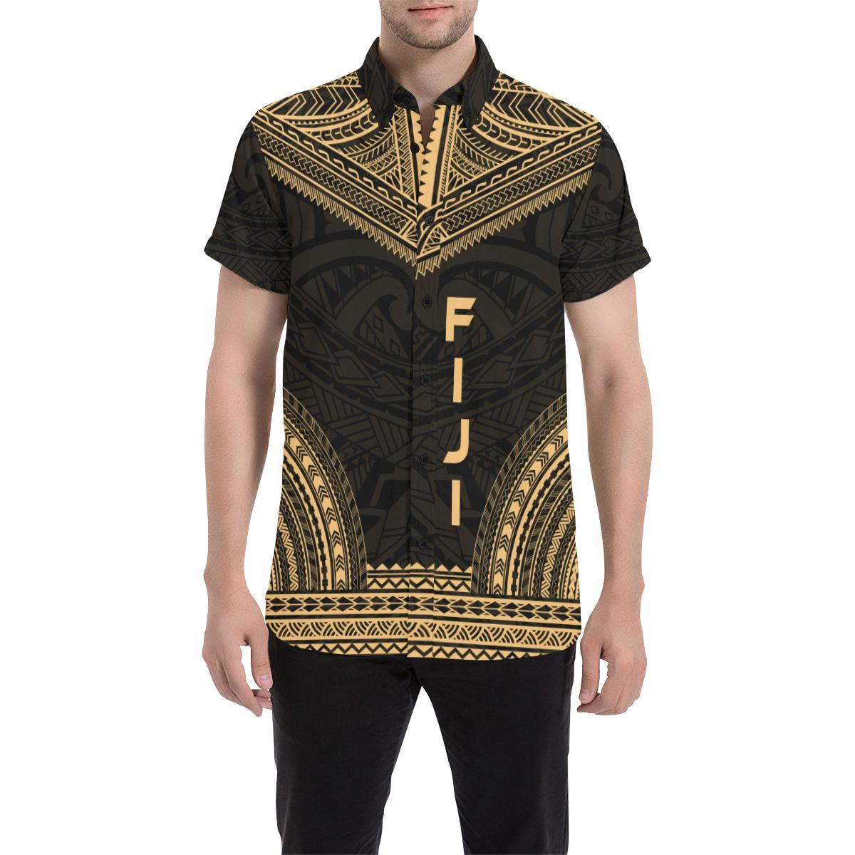 Fiji Polynesian Chief Shirt - Gold Version - Polynesian Pride