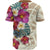 Papua New Guinea Baseball Shirt - The Tropical Plumeria Flower Style - Polynesian Pride