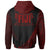 Fiji Hoodie Red Polynesian Patterns Sport Style - Polynesian Pride