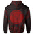 Niue Zip Hoodie Niue Seal Red Tribal Patterns - Polynesian Pride