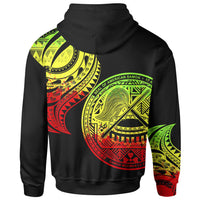 American Samoa Custom Hoodie merican Samoa Tatau Reggae Patterns - Polynesian Pride