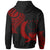 Pohnpei State Custom Hoodie Pohnpei State Tatau Red Patterns - Polynesian Pride