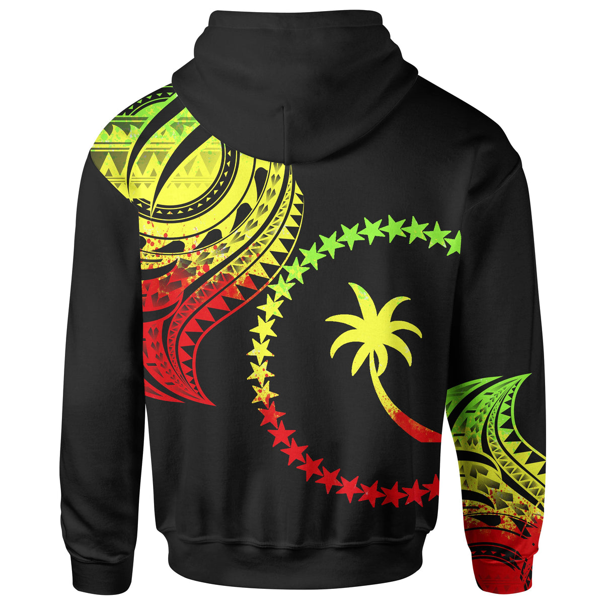 Chuuk State Hoodie Chuuk State Tatau Reggae Patterns - Polynesian Pride