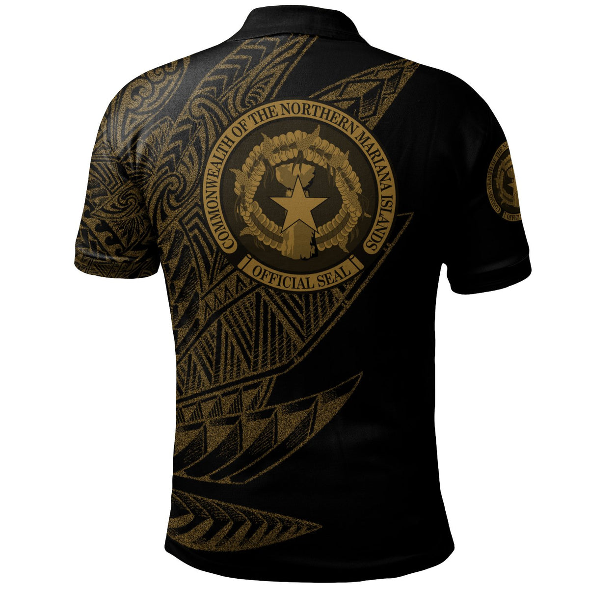 Northern Mariana Islands Polo Shirt Legends Are Born In Gold Color - Polynesian Pride