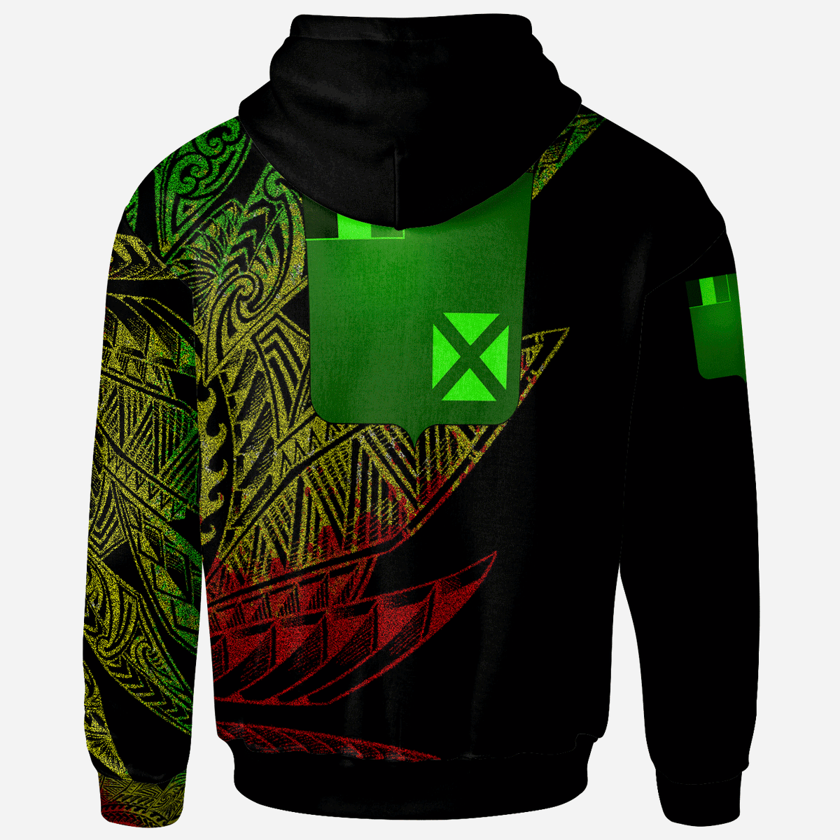 Wallis & Futuna Zip Hoodie Legends Are Born In Reggae Color - Polynesian Pride