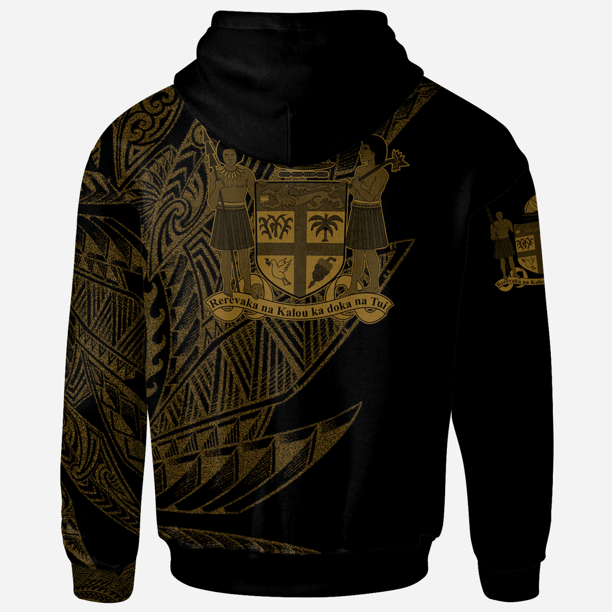 Fiji Hoodie Legends Are Born In Gold Color - Polynesian Pride