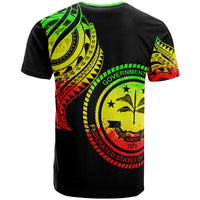 Federated States of Micronesia T Shirt FSM Tatau Reggae Patterns With Coat of Arms - Polynesian Pride