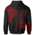 Solomon Islands Custom Hoodie Solomon Islands Tatau Red Patterns - Polynesian Pride