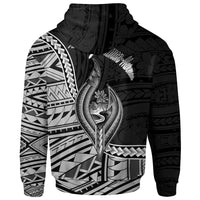 Guam Zip Hoodie Tamuning Tumon Harmon Seal of Guam Polynesian Patterns - Polynesian Pride