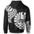 Tahiti Custom Hoodie Tahiti Tatau White Patterns - Polynesian Pride