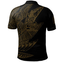 New Caledonia Islands Polo Shirt Legends Are Born In Gold Color - Polynesian Pride