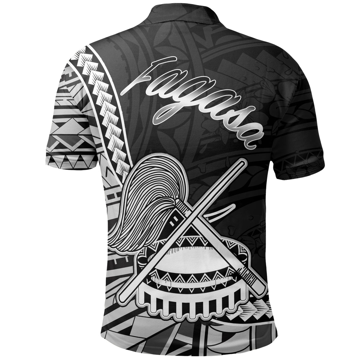 American Samoa Polo Shirt Fagasa Polynesian Patterns - Polynesian Pride