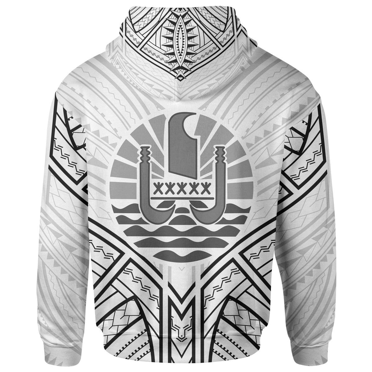 French Polynesia Zip Hoodie French Polynesia Seal Tribal Patterns - Polynesian Pride