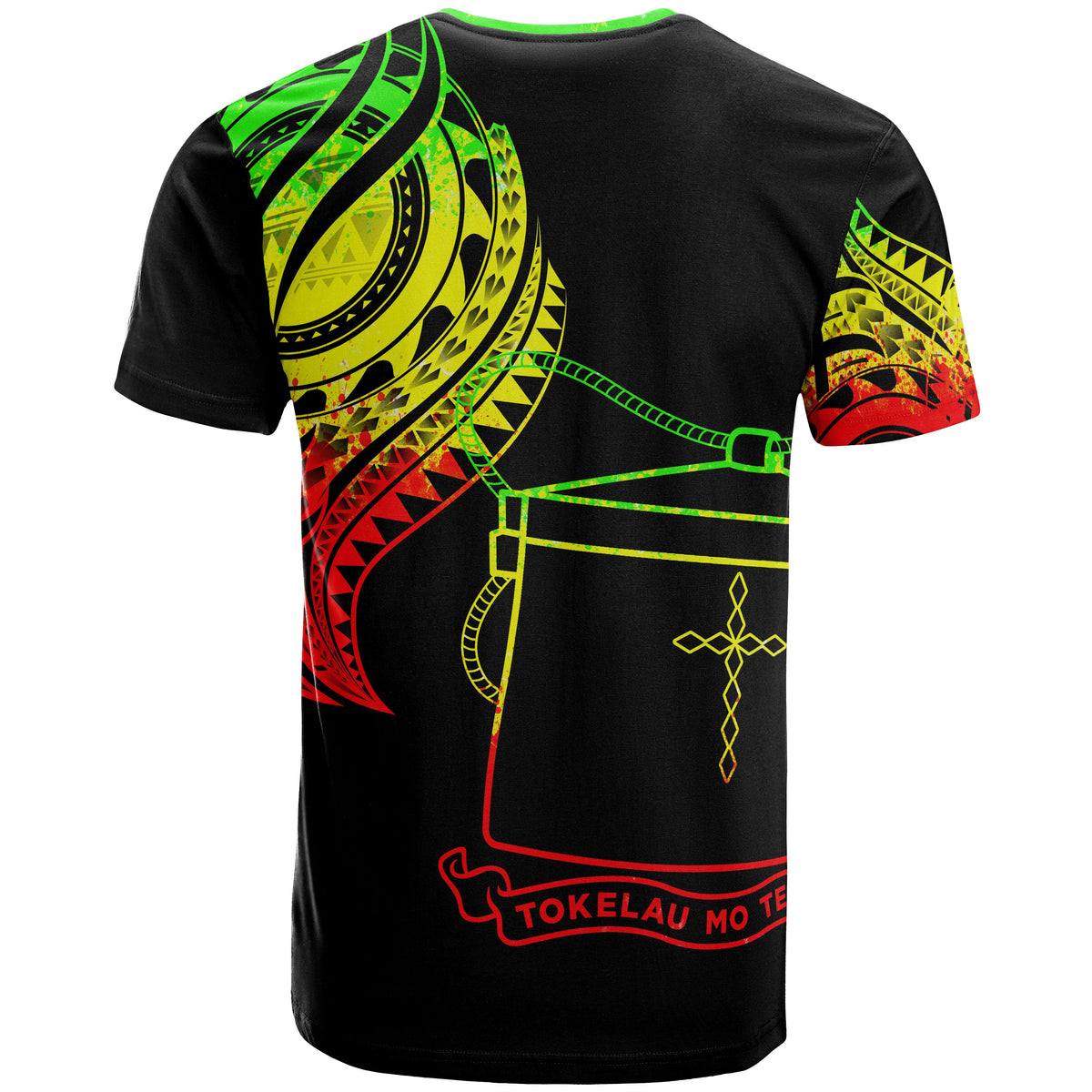 Tokelau T Shirt Tokelauan Tatau Reggae Patterns - Polynesian Pride