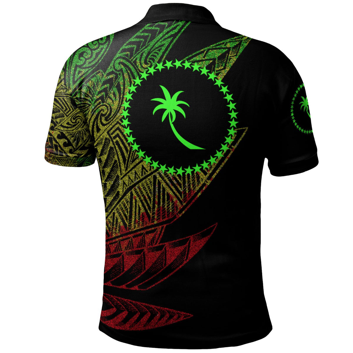 Chuuk State Polo Shirt Legends Are Born In Reggae Color - Polynesian Pride