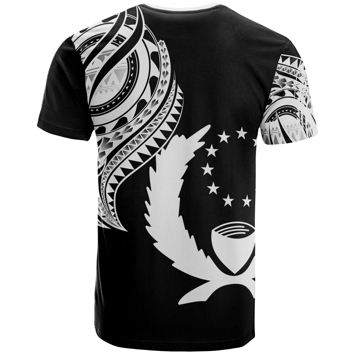 Pohnpei State T Shirt Pohnpei State Tatau White Patterns - Polynesian Pride