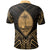 Guam Polo Shirt Guahan Seal Gold Tribal Patterns - Polynesian Pride