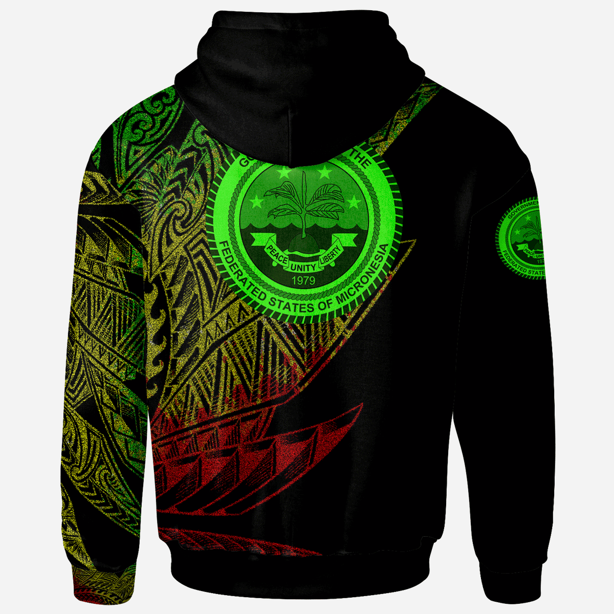 Federated States of Micronesia Hoodie Legends Are Born In Reggae Color - Polynesian Pride