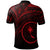 Chuuk State Polo Shirt Red Color Cross Style - Polynesian Pride