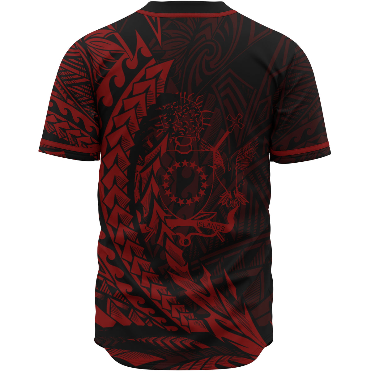 Cook Islands Baseball Shirt - Red Wings Style - Polynesian Pride