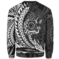 Cook Islands Sweatshirt - Wings Style White Color - Polynesian Pride