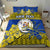 (Custom Personalised) Niue Hiapo Bedding Set Rock of Polynesia Tapa Niuean Crab Happy Day LT13 - Polynesian Pride