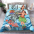 French Polynesia Bedding Set - Polynesian Girls With Shark Blue - Polynesian Pride