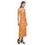 Tonga Pattern V - Neck Open Fork Long Dress - Yellow Style - Polynesian Pride