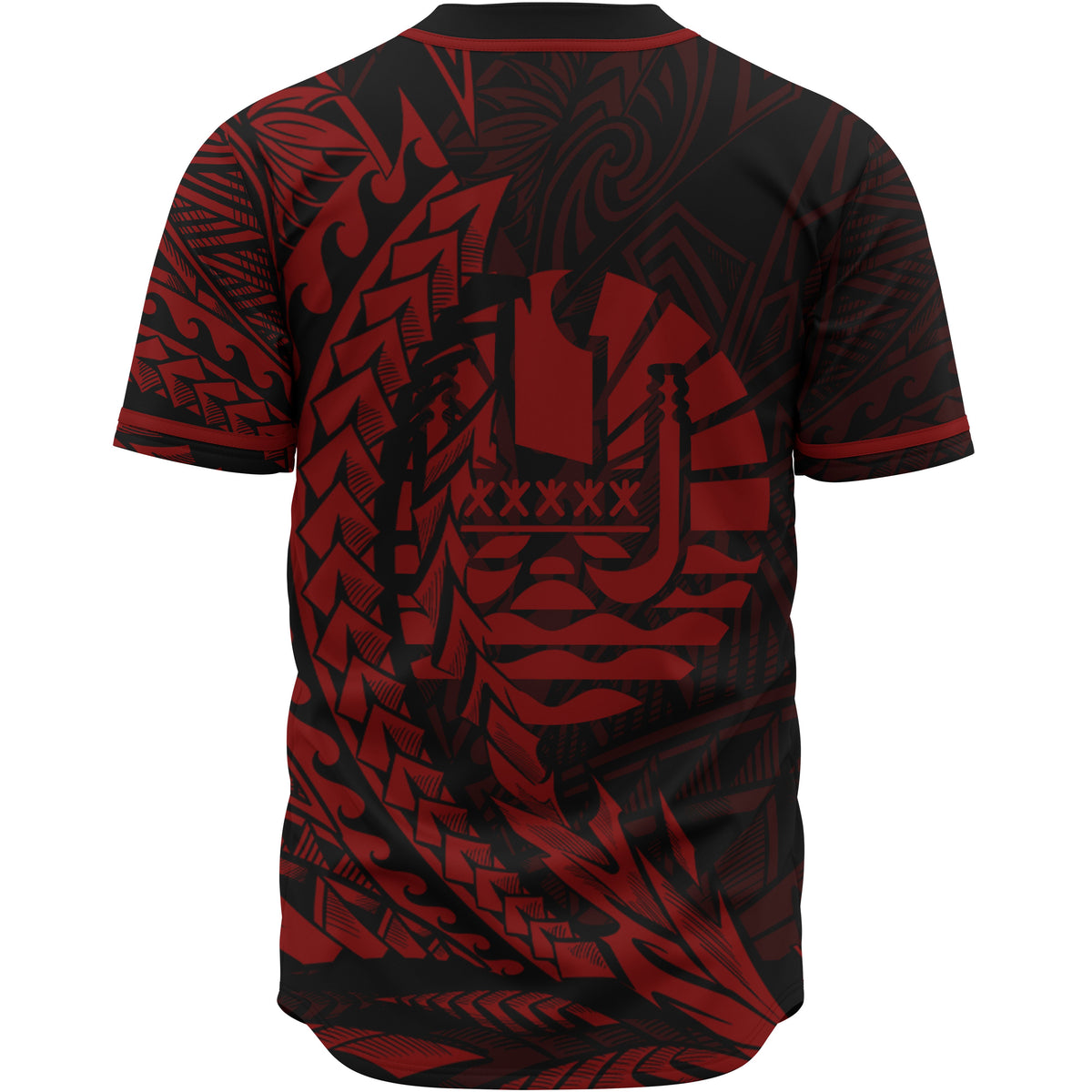 French Polynesia Baseball Shirt - Red Wings Style - Polynesian Pride