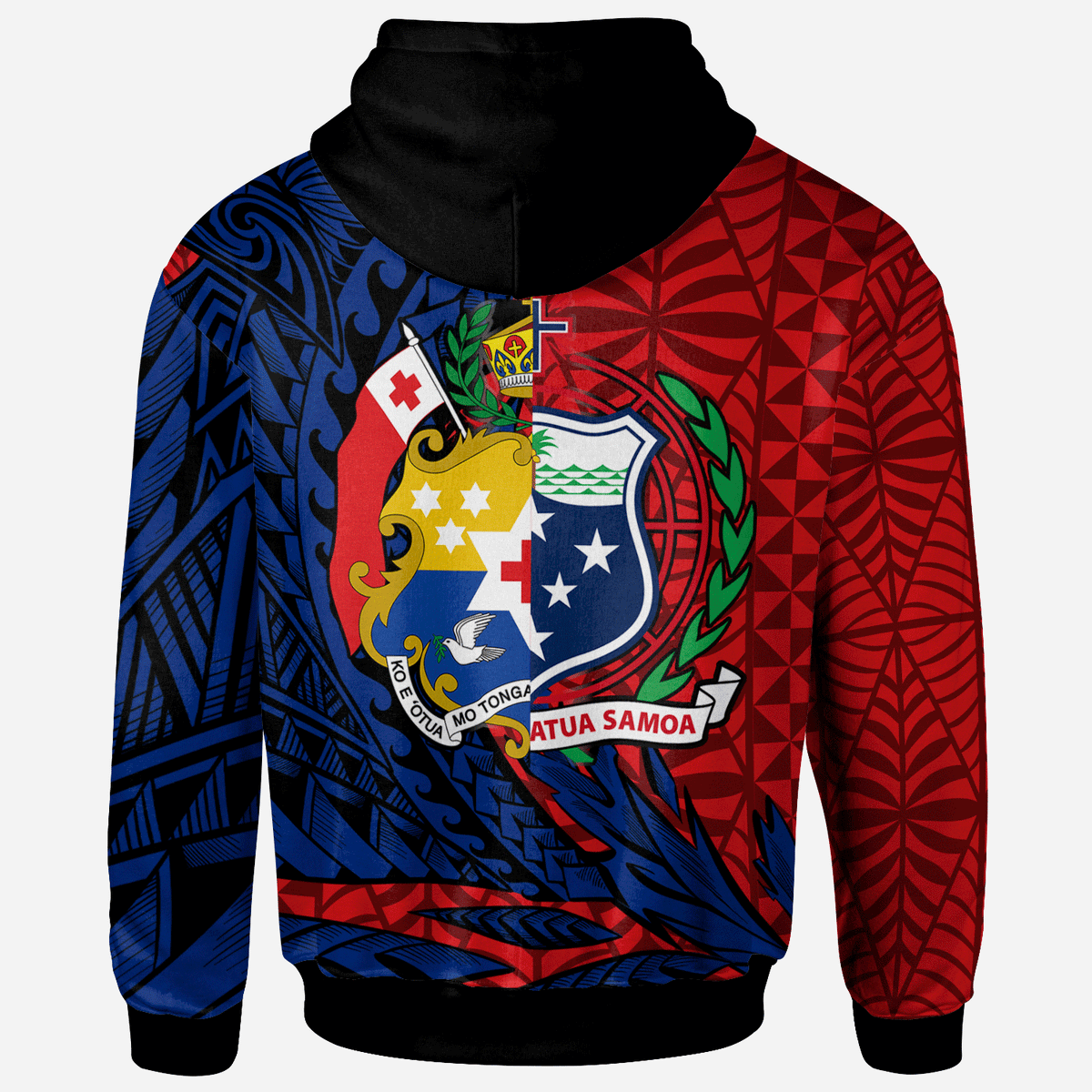 TokoUso Zip Hoodie Wings Style - Polynesian Pride