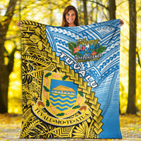Tuvalu 1978 Premium Blanket Happy 44th Independence Anniversary Polynesian Pattern LT14 - Polynesian Pride