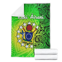 Cook Islands Premium Blanket Cook Islands Coat Of Arms Turtle Polynesian LT14 - Polynesian Pride