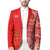 Kolisi Tonga College Blazer Tongan Ngatu Pattern LT14 Unisex Red - Polynesian Pride