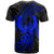 Pohnpei Micronesian T Shirt Blue Spiral Pattern Hibiscus - Polynesian Pride