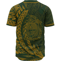 Nauru Baseball Shirt - Green Wings Style - Polynesian Pride